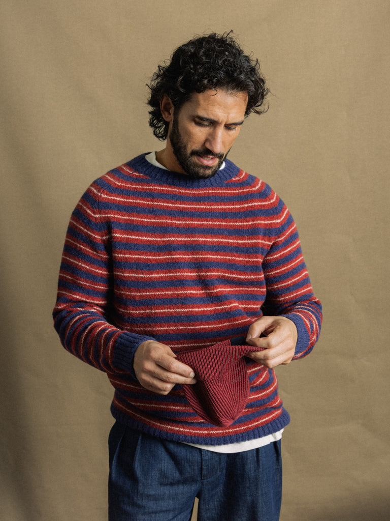 Modelshot / Indigo Blue Melange / Detail