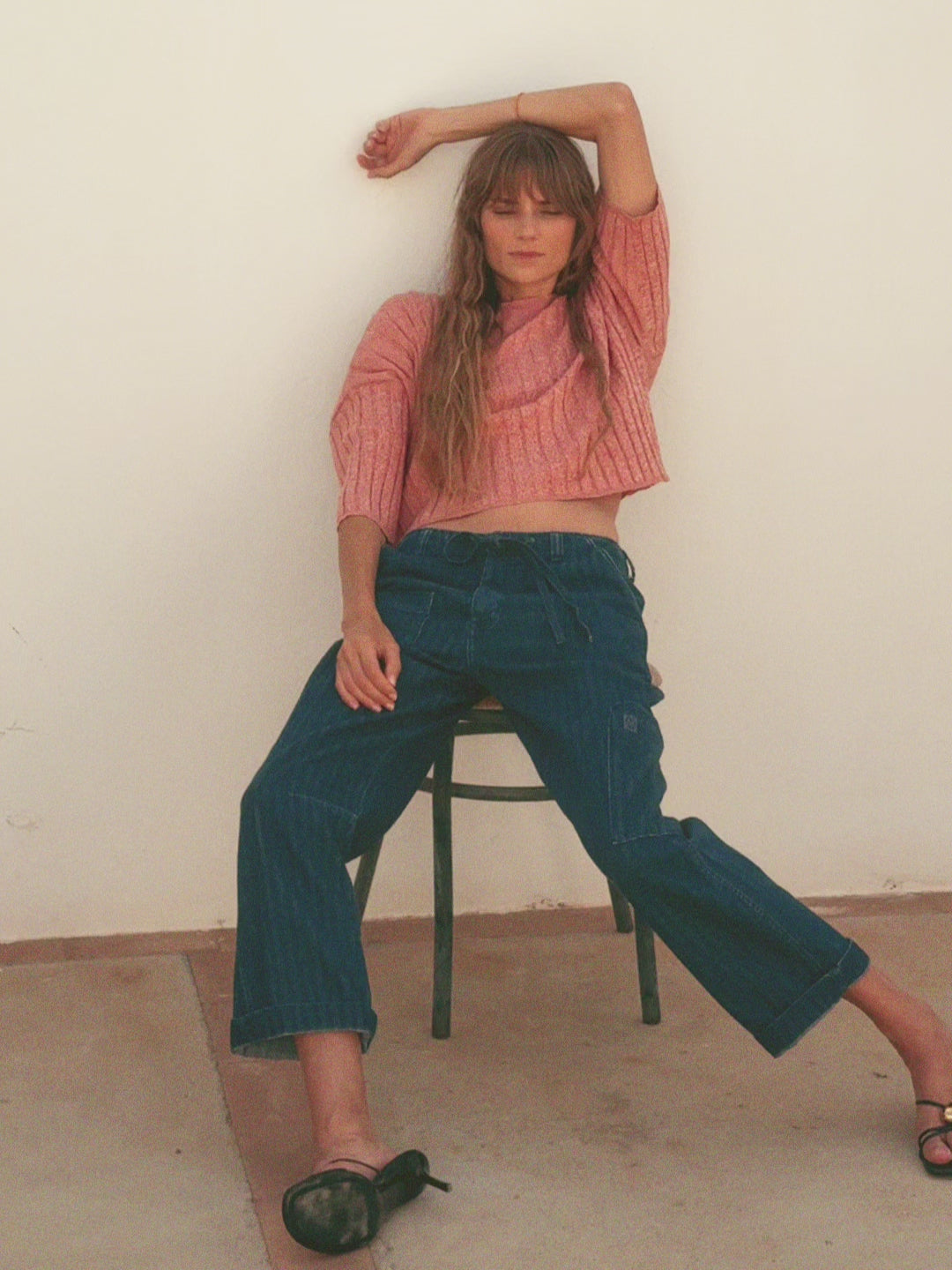 Modelshot / Dark Blue Washed / Detail