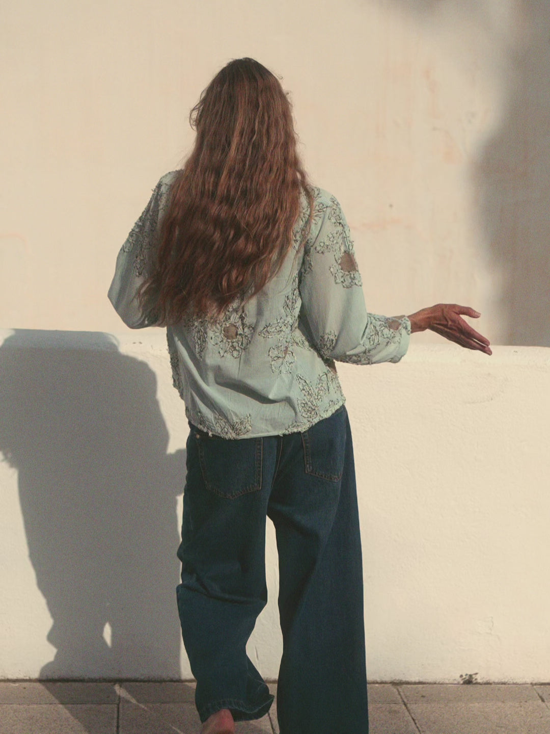 Modelshot / Dark Blue Denim / Detail